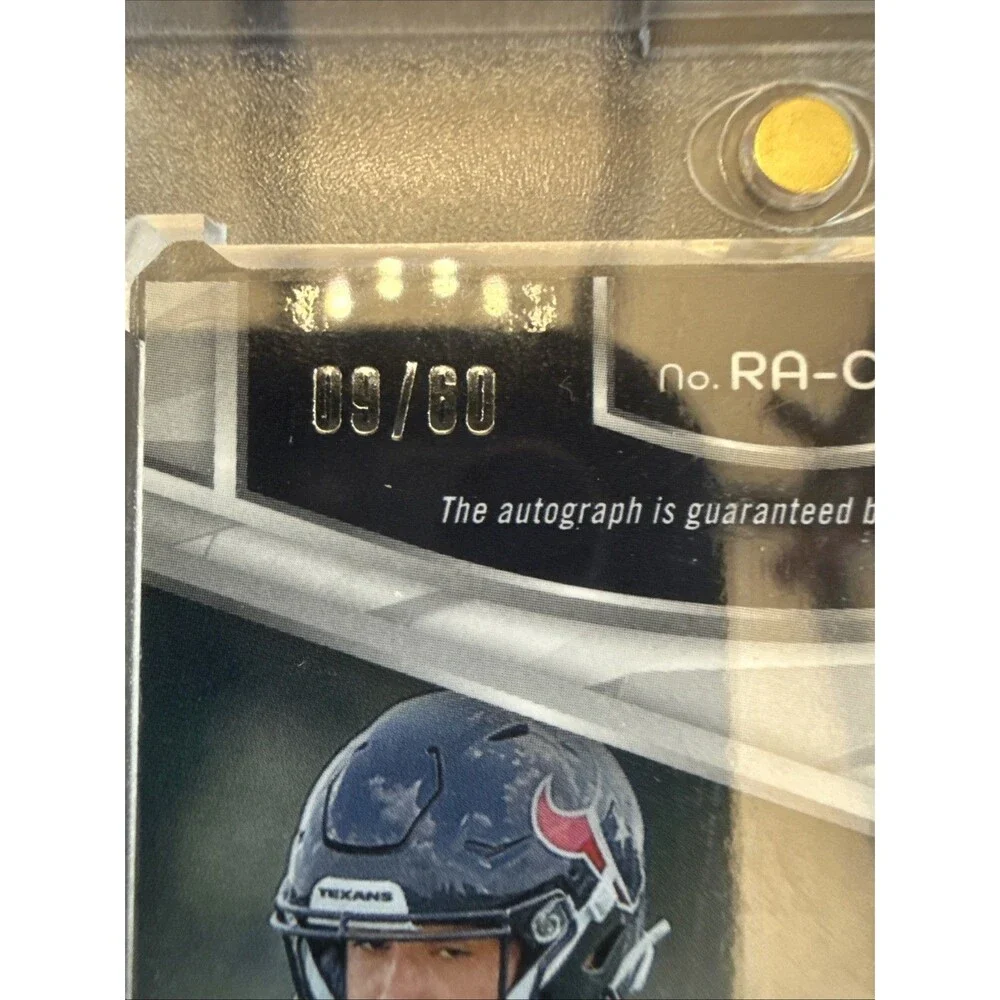 2024 CADE STOVER PANINI SPECTRA HYPER ROOKIE AUTO #RA-CSR 36/60, TEXANS